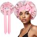 Hot Selling Printed Two Ribbon Elastic Women's Sleeping Cap Hair Care Cap Shower Cap Factory Direct Sales_viptrois.com