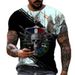 Summer 3D Digital Print Sports Jersey Casual Loose Short Sleeve T-Shirt Men's Clothing Tops & Tees New 2025_viptrois.com