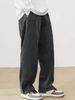 Men's Clothing Autumn And Winter Loose Wide Leg Pants Solid Color Simple And Fashionable Overalls_viptrois.com