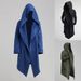 Einfarbiger, Modischer, Übergroßer, Langer Herrenmantel, Extra Langer Trenchcoat, Großer Hut Zum Filmen_viptrois.com