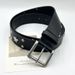 Black Hot Girl Punk Neutral Personality Men And Women Pentagram Alloy Buckle Jeans Belt_viptrois.com