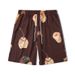 Men's clothing High Street Floral Shirt Suit Face Print Shirt Beach Cardigan Shorts Men_viptrois.com