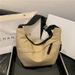 Luggage Bags Literary Nylon Dumpling Bag Large Capacity Fashion Commuter Crossbody Bag Trend Solid Color Shoulder Bag_viptrois.com