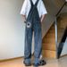 Man's clothing Denim suspenders men's straight leg casual wash hipster retro plankton suspenders_viptrois.com