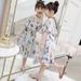 Mother & Kids Girls summer dress 2024 new style children's 6 years old Korean version princess skirt chiffon floral skirt trend_viptrois.com