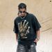 Amican Street Style Loose Small Neckline Pure Cotton Washed Vintage Short Sleeve T-Shirt For Men And Women_viptrois.com