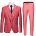 Men's Clothing men's groom's suit three piece slim casual work suit suit_viptrois.com