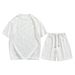 Men's Clothing Men's Ripped Summer Sports Set Thin Casual Trendy Short Sleeved Shorts With Cool Stylish Design_viptrois.com