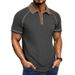 Summer Men's Short Sleeve Polo Shirt 3D Digital Printed Lapel Casual For Mature Men_viptrois.com