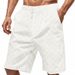 Men's Checkerboard Pattern Heavyweight Shorts - Loose Fit 5-Inch Summer Casual Shorts With Hip Hop Style_viptrois.com