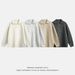 Pure Vintage Texture Seagull Sweater Autumn Winter New Thickened Warm Half-Fleece Turn-Down Collar Knitted Top Coat_viptrois.com