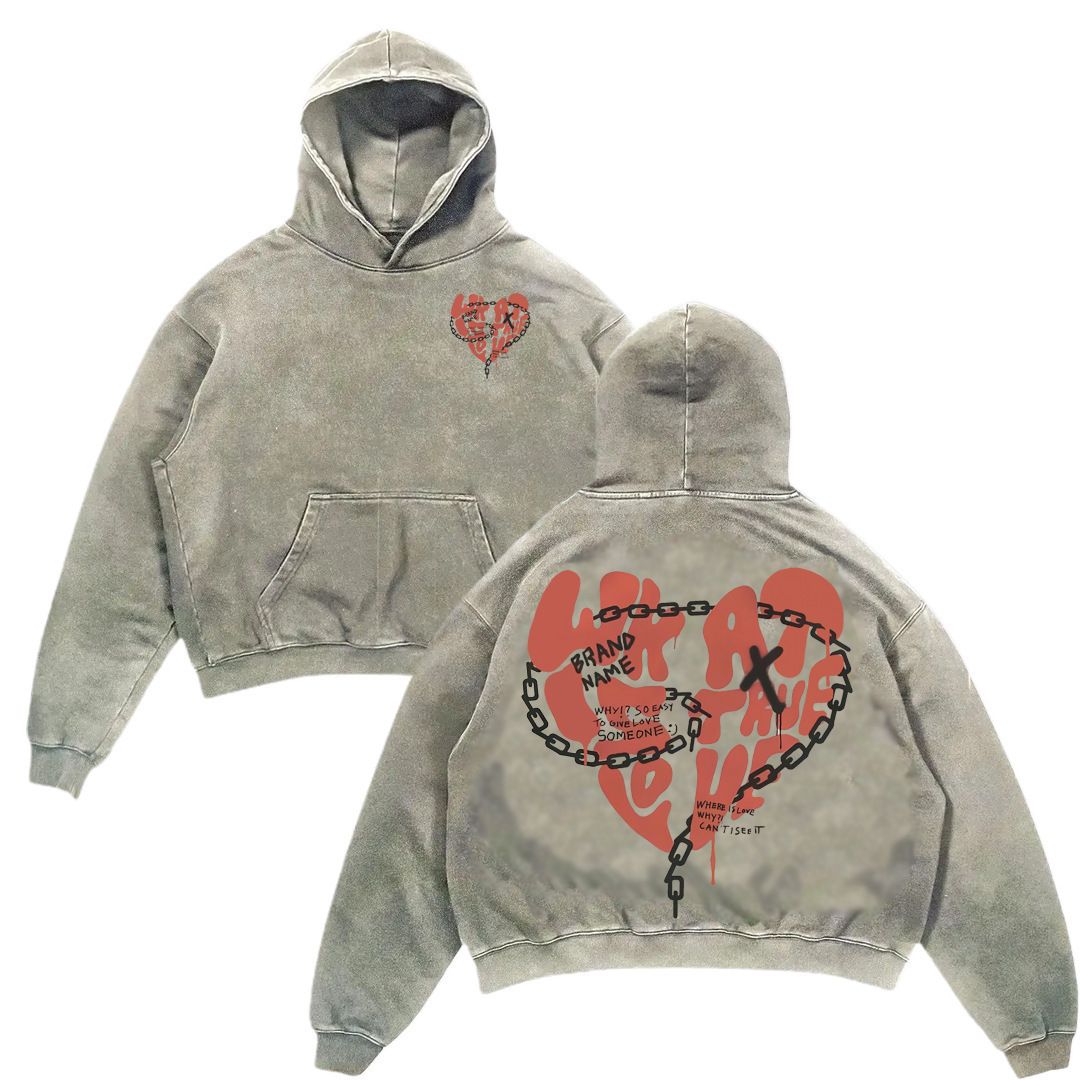 Hooded Sweatshirt Harajuku Pattern 3D Printing Long Sleeve Pullover New Retro Street Hip Hop Couple_viptrois.com