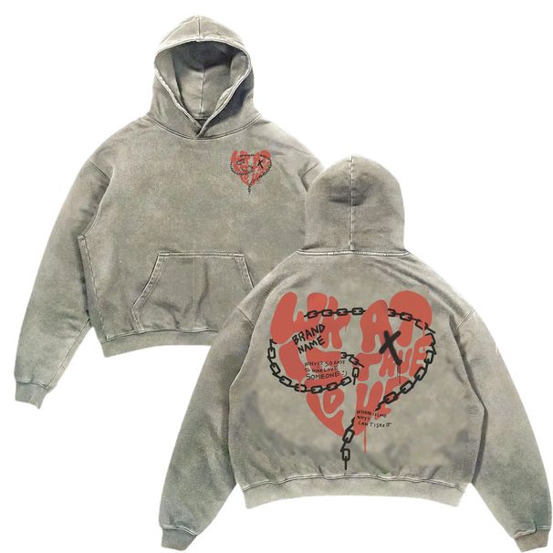 Hooded Sweatshirt Harajuku Pattern 3D Printing Long Sleeve Pullover New Retro Street Hip Hop Couple_viptrois.com