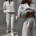 Men's Clothing All Match Casual Fashion Thickened Long Sleeved Sweatshirt Trousers Two Piece Suit_viptrois.com