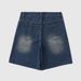 Men's Clothing Straight Pocket Denim Trendy Brand Printed Straight Shorts Loose Wide Leg Casual Denim Shorts_viptrois.com