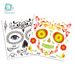 Halloween Face Tattoo Flowers Day of the Dead tattoo stickers Party makeup face stickers_viptrois.com