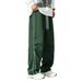 Men's American Style Summer Casual Drawstring Pants - Solid Color Lightweight Relaxed Fit Trousers For Streetwear_viptrois.com