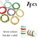 Unisex Popular accessories Bohemia colorful multi-layer rice bead body chain Beach 7 piece set sexy women's waist chain_viptrois.com