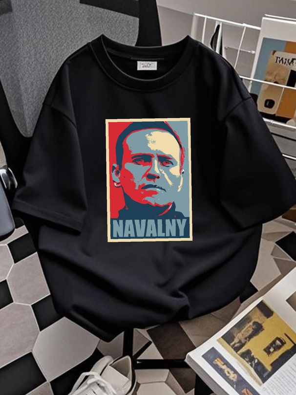 Alexei Navalny T Shirt Sizes Cotton NAV 952340 Homme Casual Graphic Streetwear Versatile Slightly Soft Comfortable Stretched Breathable Unisex_viptrois.com