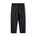 Men's Clothing Korean And Japanese Men's Clothing 2025 Spring New Simple Solid Color Jeans Men's Washed Loose Straight Long Pants_viptrois.com