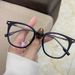 Cold Tea Color Glasses For Women With Myopia, Korean Style, Trendy, Customizable Prescription, Ultra-Light, Anti-Blue_viptrois.com