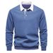 Pure 2025 Cross-Border Autumn Men's Long Sleeve Polo European Size Export Turn-Down Collar High-Quality Casual Versatile_viptrois.com