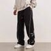 Men's Clothing Men's Star Embroidered Track Pants Casual Comfortable Everyday Loose Fitting Wide Leg Athletic Best Selling_viptrois.com