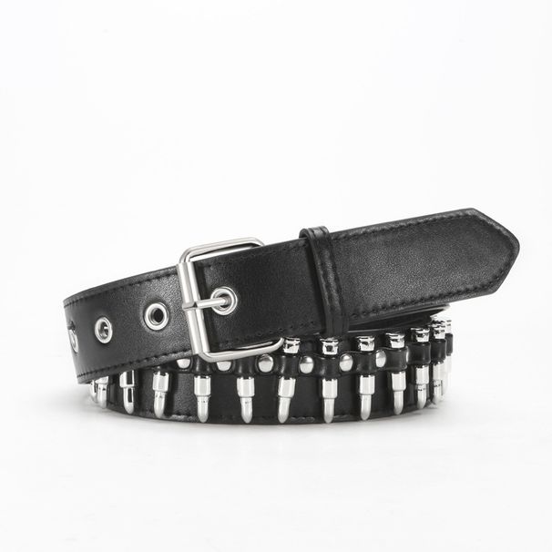 New Punk Style Rivet Bullet Head Waist Chain Personality Metal Belt Trendy_viptrois.com