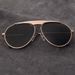 Blue Plus Single Pair Of High End Sunglasses Glasses Metal Frog Mirror Color Film Sunglasses_viptrois.com