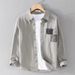 Men's Clothing Long Sleeved Shirt Jacket Shirt Workwear Loose Autumn Professional Brand Formal Wear Non Iron Striped Shirt Men_viptrois.com