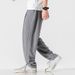 Spring and Summer Linen Pants Men's Loose Large Size Draped Wide-Leg Pants Fashionable Elegant Straight-Leg Wide-Leg Pants_viptrois.com