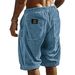 Men's Corduroy Shorts Summer Casual Comfortable Elastic Waist Drawstring Multiple Colors Fashionable Cargo Pants_viptrois.com