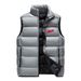 Trendy Fleece-Lined Vest With Bold Letter Print – Unisex Thicken Quilted Sleeveless Jacket For Casual & Streetwear (M-5XL, Black/Grey)_viptrois.com