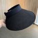 Large Brimmed For Women's Summer Outdoor Chinese Style Empty Top 2024 New Foldable Sun Protection Hat_viptrois.com
