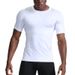Men's Clothing Summer Breathable Quick Drying Sports Tights Basketball Training Running Fitness Clothes Men's Sports Tops Short Sleeved T Shirt_viptrois.com