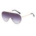 One Piece Anime Sunglasses For Women - Large Metal Frame With Gradient Lenses (UV400 Protection, High-End Fashion)_viptrois.com