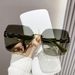 Photochromic 2025 New Versatile Sunshade Frameless Beauty UV Protection Sunglasses Face Slimming_viptrois.com