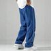 Summer Men's Trendy Versatile Solid Color Drawstring Long Pants Casual American Style Fashion Wholesale Available_viptrois.com