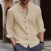 Men's Shirt New Cotton Linen Casual Loose Long Sleeved Shirt For Autumn And Winter_viptrois.com