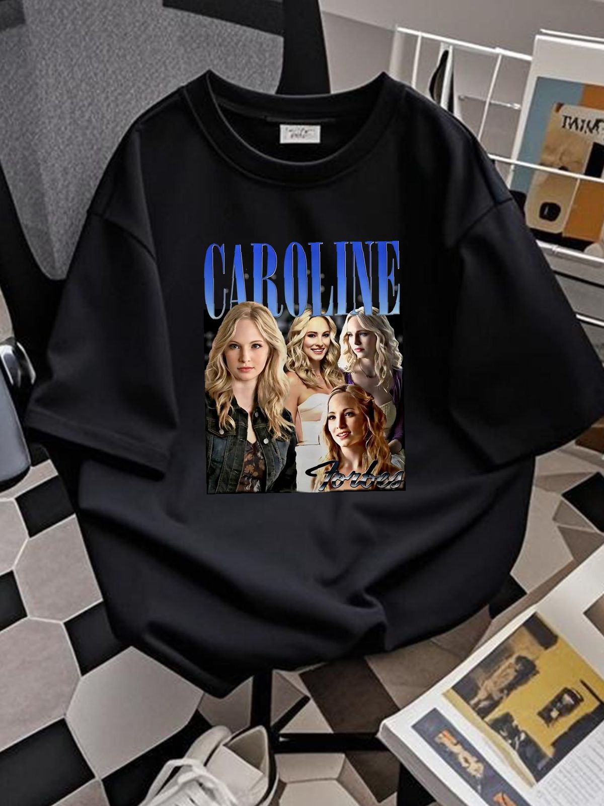 CAROLINE FORBES T Shirt Homage Candice King American Act Casual Top For Everyday Wear Comfortable Homme Stylish Fashion Slightly Breathable Summer_viptrois.com
