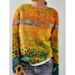 3D Floral Print Round Neck Sweatshirt – Women’s Trendy Pullover | Streetwear Chic_viptrois.com