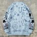 Men's Clothing Cartoon Pattern Jacquard Sweater Unisex Cartoon Jacquard Knit Cardigan - Oversized V-Neck Sweater For Couples & Streetwear Lovers_viptrois.com
