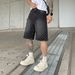 Men's Clothing Men Summer New Cross Jeans Loose Straight Casual Five Point Pants_viptrois.com