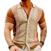 Men's Clothing New Summer Non Pilling Cool Silk Wool Business POLO Shirt Men's Casual Sweater_viptrois.com