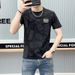 Trendy Brand Cartoon Printed Short-sleeved T-shirt Men's 2024 Summer New Slim-fit Half-sleeved Ruffian Mercerized Cotton Slim-fit Shirt T-sleeves_viptrois.com