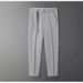 Men's Thin Ice Silk Cropped Trousers Summer Style Casual Dress Pants Korean Trendy Slim Fit Tapered Leg Suit_viptrois.com