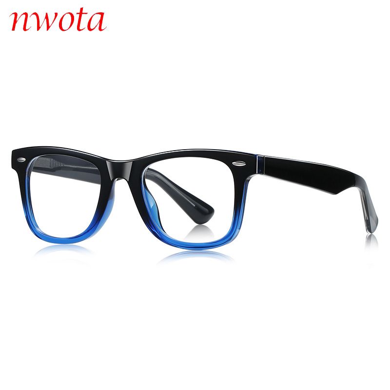 New Retro Glasses Frame Ins Style Glasses Frame Plug In Orange TR Classic Flat Glasses_viptrois.com