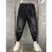 Men's Winter Thermal Jogger Pants – Streetwear Slim-Fit Tapered Sweatpants With Stretch & Wrinkle-Free Polyester_viptrois.com
