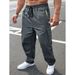 Men's Loose Fit Casual Work Pants – Trendy Straight Leg Trousers In Black, Tibetan Blue, Army Green & Dark Gray (S-XXXL_viptrois.com