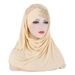 Unisex Milk silk forehead glitter with milk silk scarf hat hat_viptrois.com